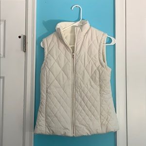 Reversible fleece lined vest